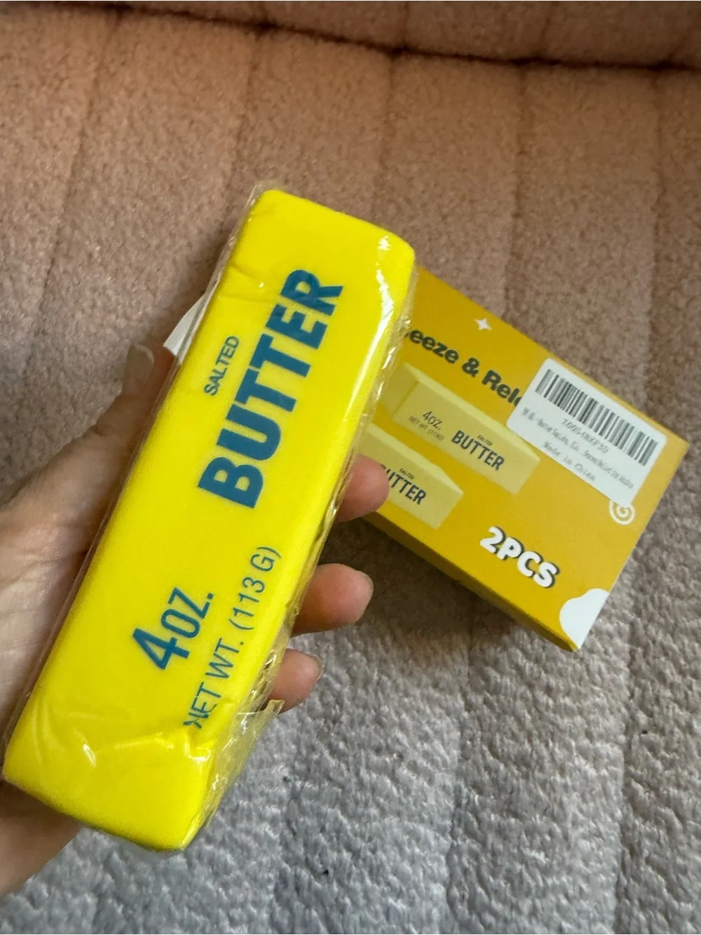 Butter Squishy, Slow Rising Soft Squeeze Toys Set of 2, Cute Butter Squeeze Toy